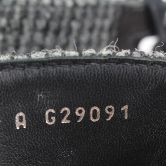 Chanel Size 36 CC Logo Tweed Combat Boots 40cz413s - Picture 4 of 12